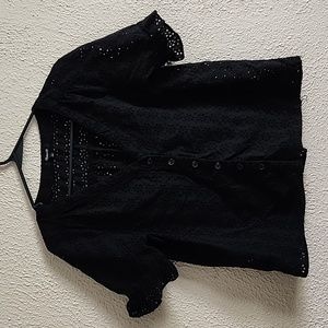 Madewell Button down shirts, Color Black, size S